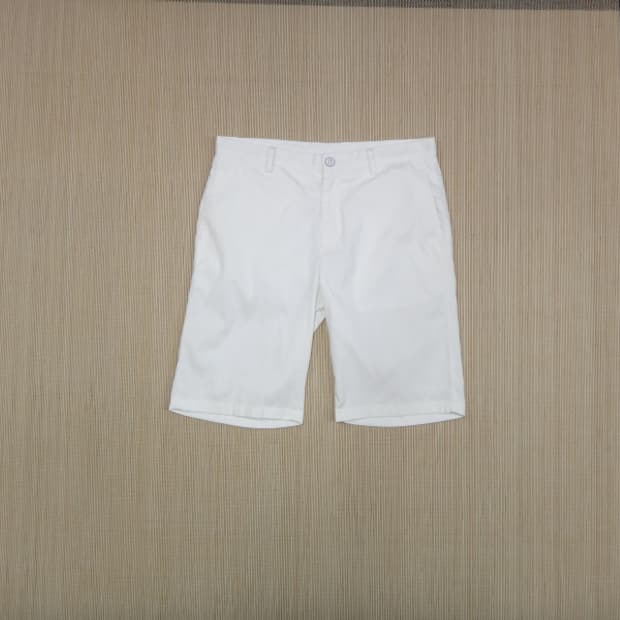(32) 헤지스 남성용 단색 면혼방 반바지