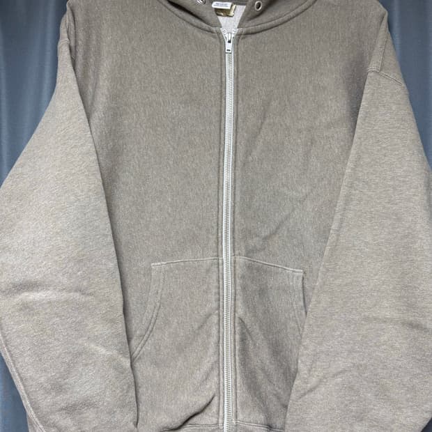 [L] 카키스 후드 집업 세이지