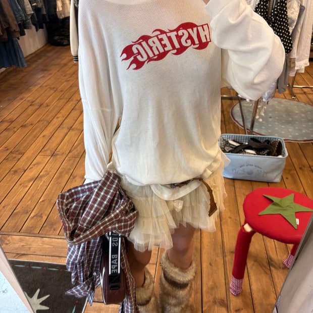 히스테릭글래머 백트임 니트