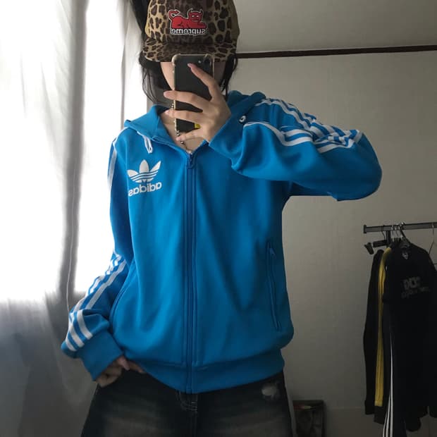 아디다스 하늘 후드 져지