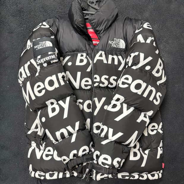 슈프림 노스페이스 레터링 눕시 L