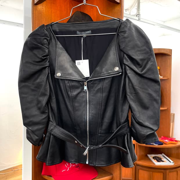 [40] 알렉산더맨퀸 2016FW 레더 퍼프 자켓