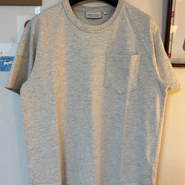 [L]이스트로그 퍼머넌트 포켓 반팔 티셔츠 오트밀