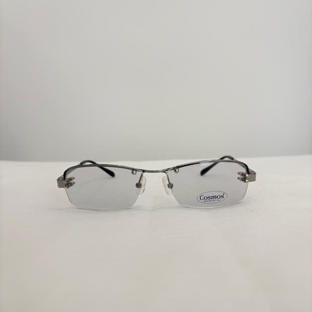COSMOS 실버 틴트 반무테 빈티지안경