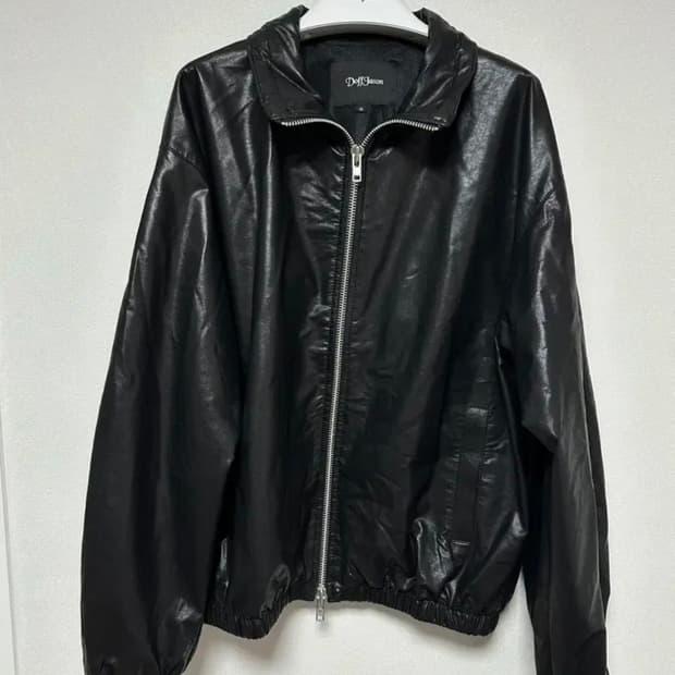 도프제이슨 비건레더 윈드브레이커