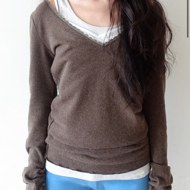 샵페어리 iris long top (khaki)