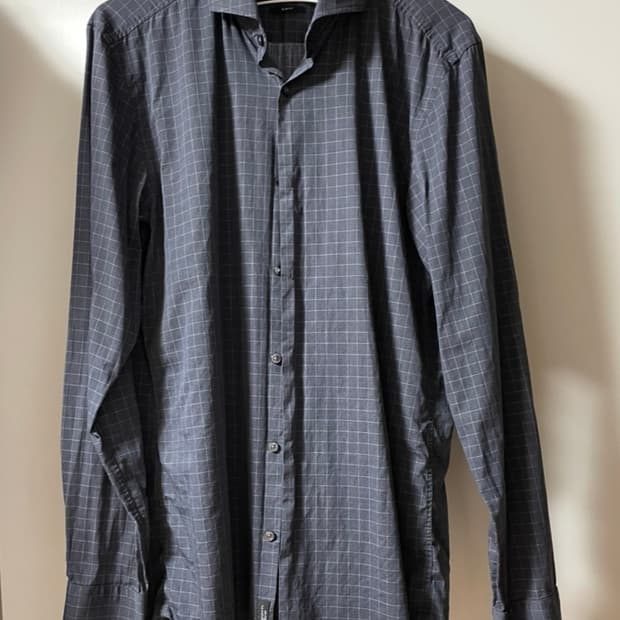 휴고보스 Tessitura Monti 체크셔츠