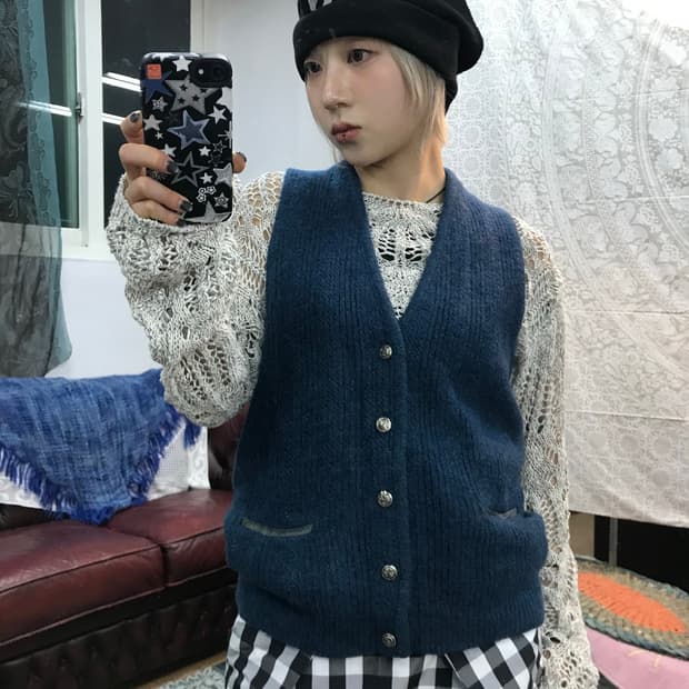 PURITAN 퓨리탄 니트 베스트 가디건 