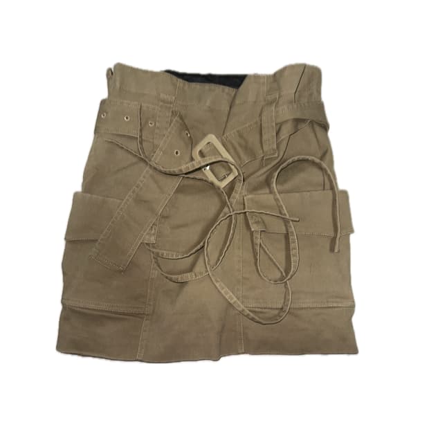 cargo belt khaki skirt