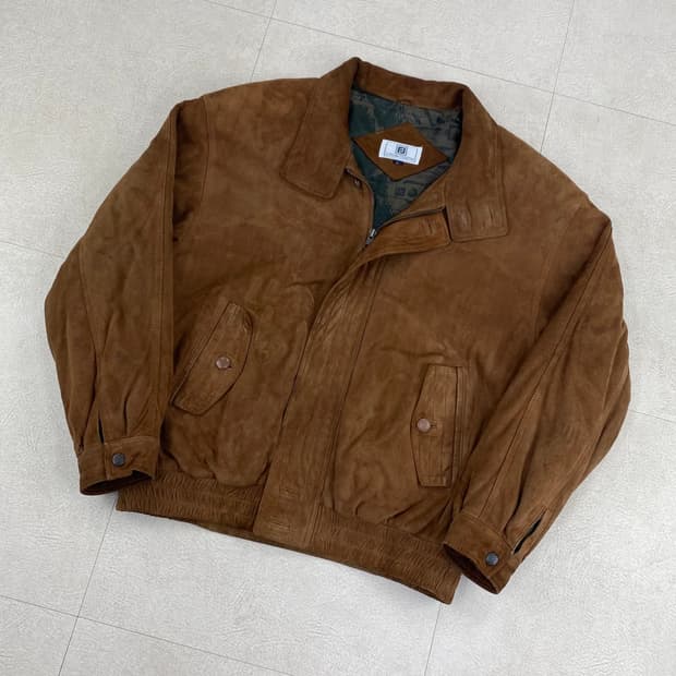 빈티지 양가죽 스웨이드 A-2 블루종 자켓 (100)
