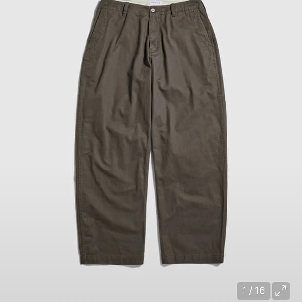 에스피오나지 wide officer pants taupe m