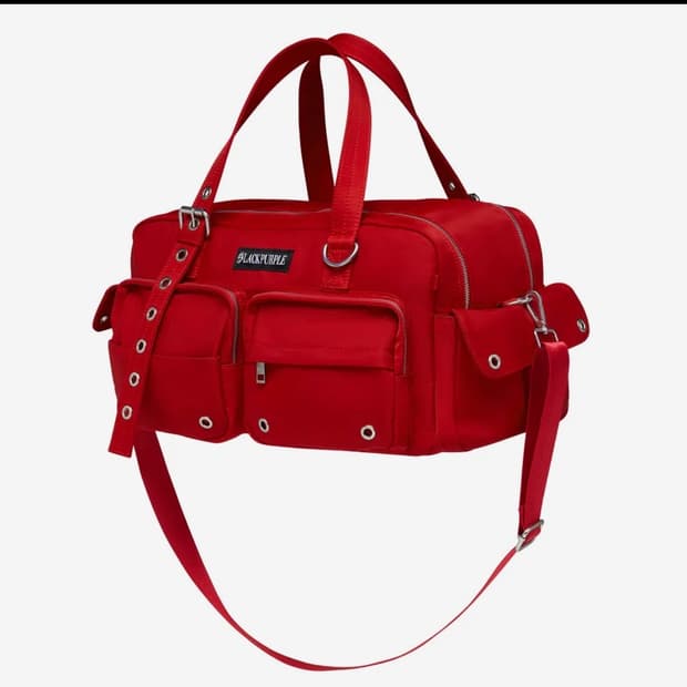 블랙퍼플 오버로드 카고백 레드