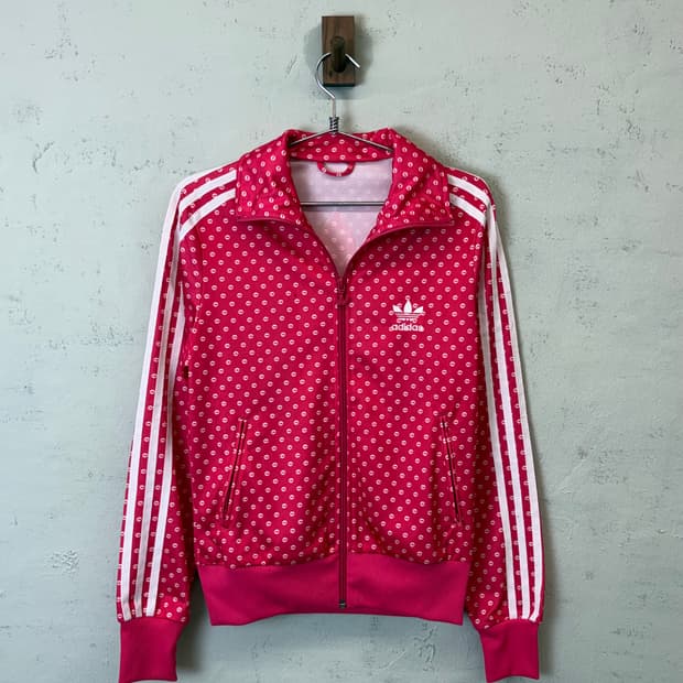 아디다스 빈티지 립패턴 트랙탑 져지