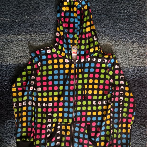 빈티지 y2k PLAY PLAY 멀티도트후드집업 레어 희귀