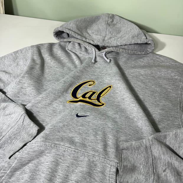 L-XL 나이키 USA CAL 오버핏 그레이 스웻 후드티