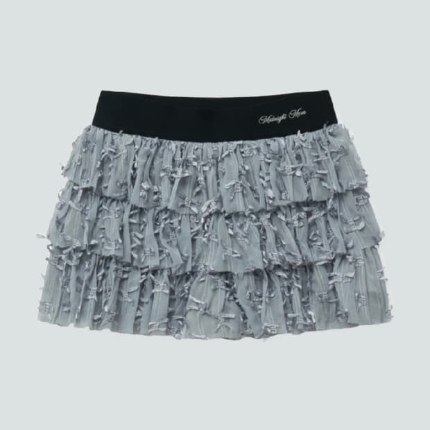 MIDNIGHTMOVE ribbon skirt