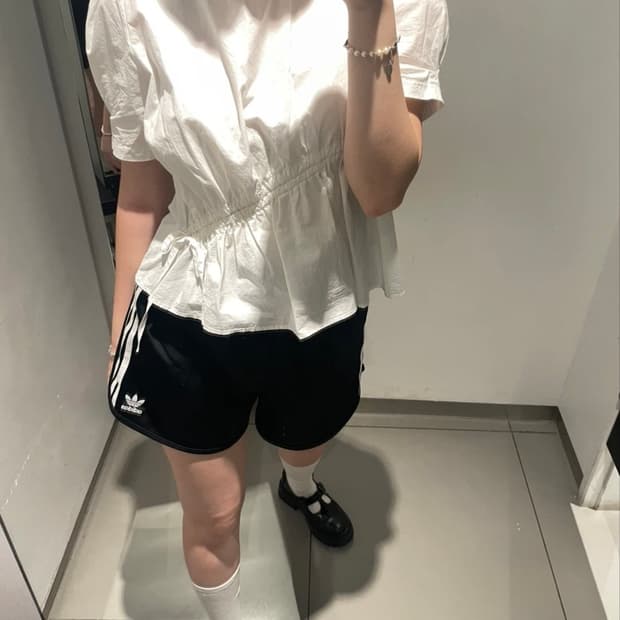 아디다스 새틴 숏팬츠