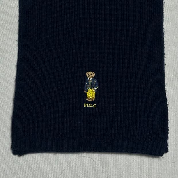 OS 폴로랄프로렌 폴로 베어 네이비 머플러