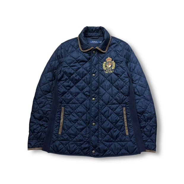 폴로 랄프로렌 네이비 다이아몬드 퀄팅 자켓 