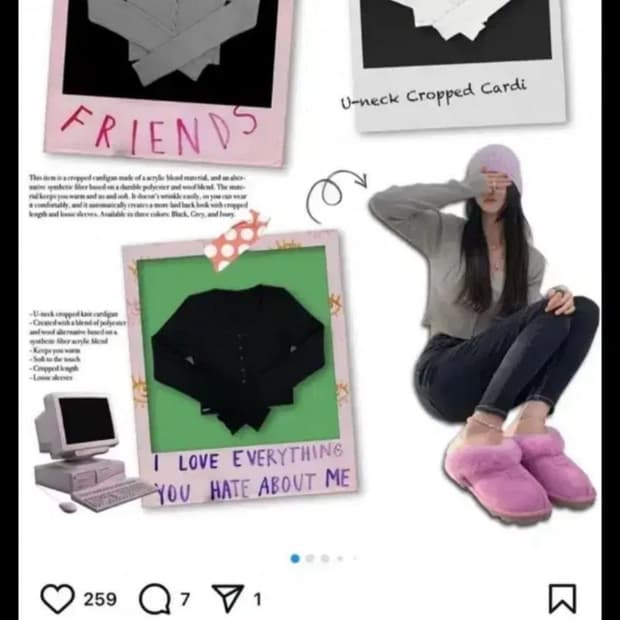 새상품 페일제이드 유넥 크롭 가디건 화이트