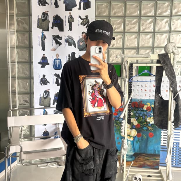 x death note print tee 데스노트 프린트 티