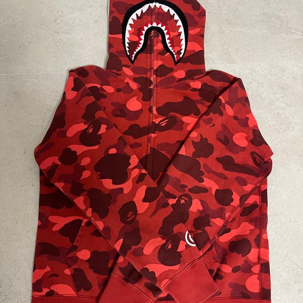 베이프 적계 후드집업 (청담구매 정품)