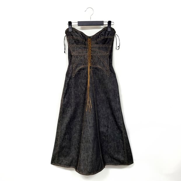 돌체앤가바나 버터플라이 데님원피스