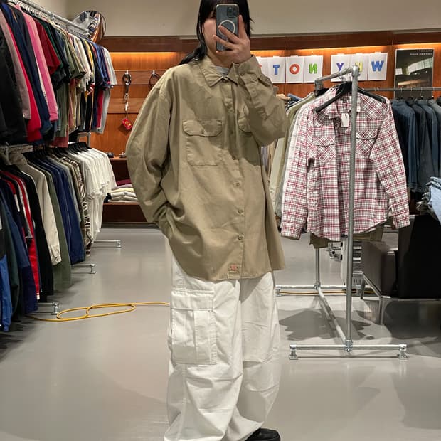 디키즈 빅사이즈 워크셔츠