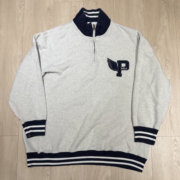 랄프로렌 폴로 P WING P윙 1/4 집업 스웻 맨투맨 90s 00s