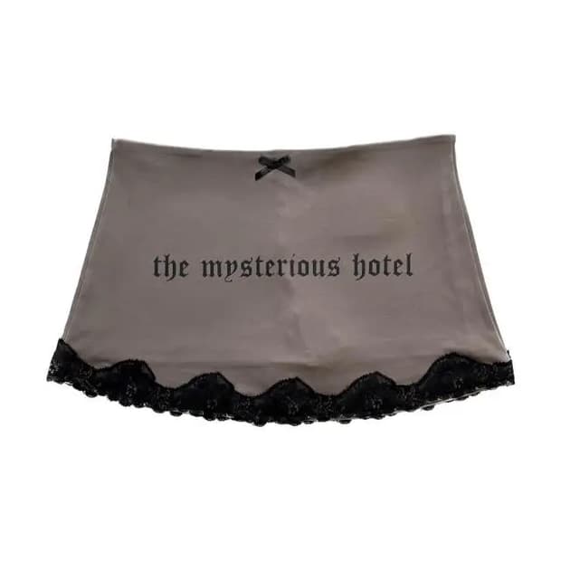 더미스테리어스호텔 MAID MINI SKIRT 레이스 미니 스커트