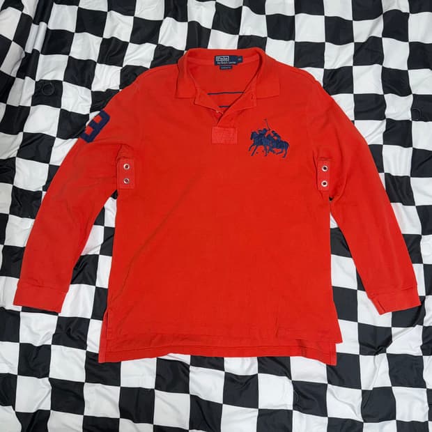 폴로 랄프로렌 더블포니 PK 카라 롱슬리브