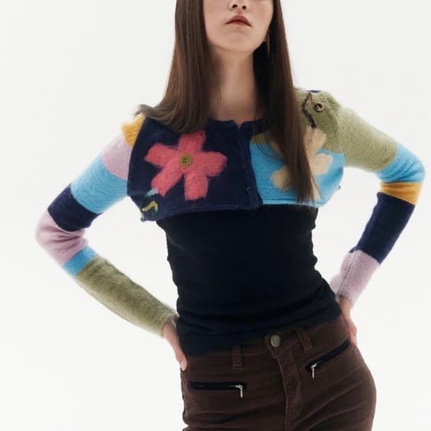 Pepperpepper 페퍼페퍼 볼레로 가디건