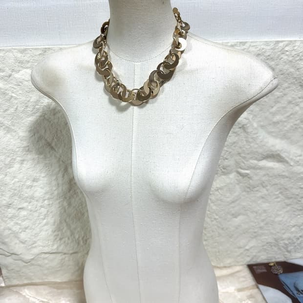 빈티지 charming Charlie 미러 링 목걸이