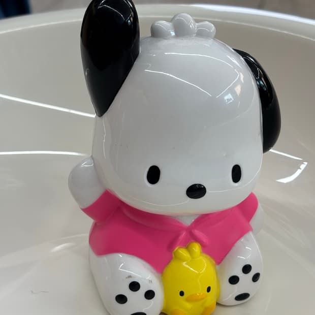 Vintage Pochacco Coin Bank Figures