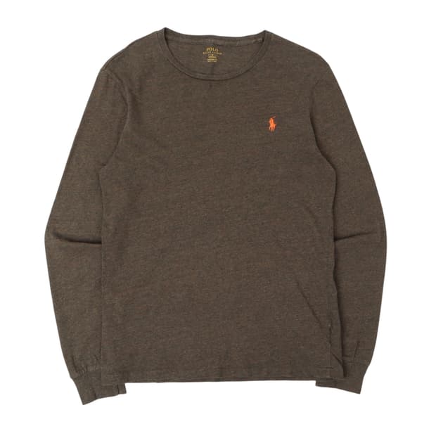 폴로 랄프로렌 카키 롱슬리브 티셔츠