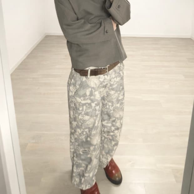 자라 카모 화이트 카펜더 진 32size