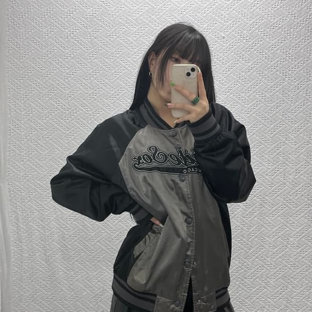 MLB 올드스쿨 시카고 화이트삭스 바시티 자켓 100 C09132