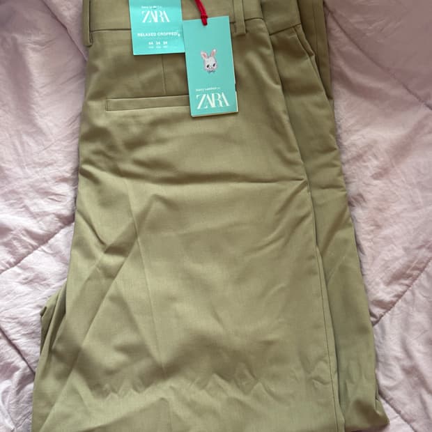 zara x harry lambert 릴렉스드 크롭 팬츠