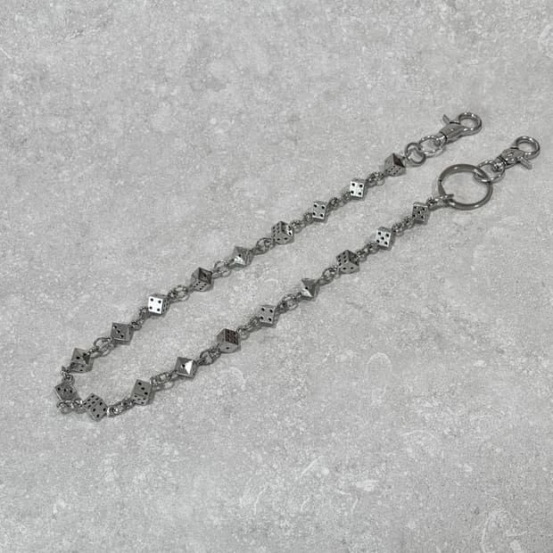 Oribell 크롬 다이스 주사위 링크 체인 키링