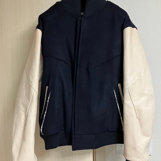 M 엑슬림 ep6 바시티 자켓 네이비 