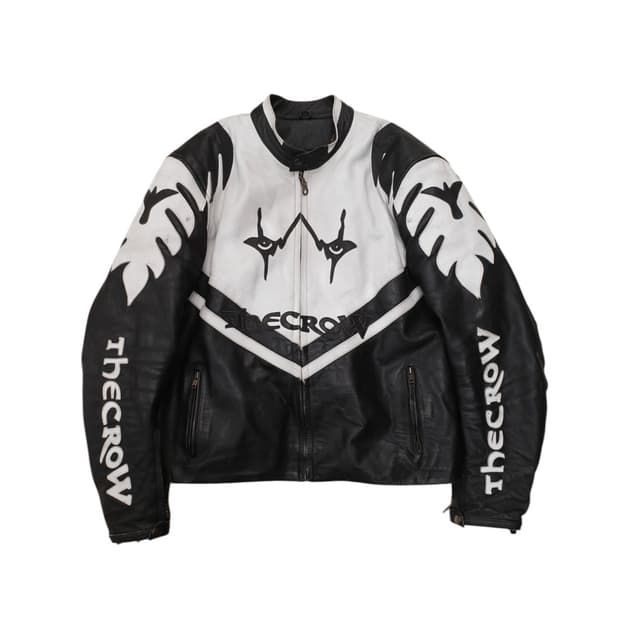 90‘s 더 크로우 모터사이클 레더 자켓
