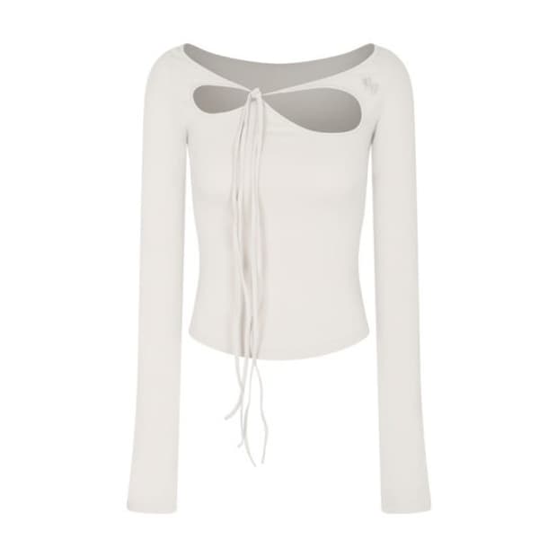 [라이트그레이/M] 페인오어플레져 오키드 탑