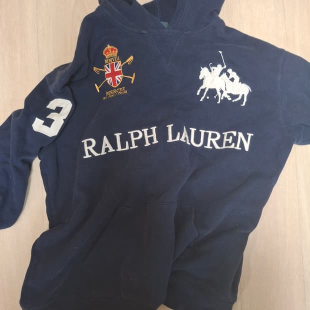 폴로 후드티 빅로고