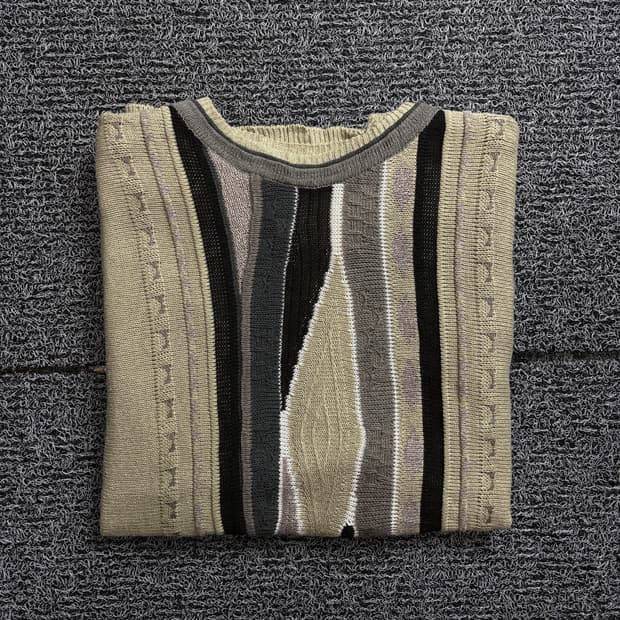 빈티지 아카이브 케이블 패턴 니트 2045