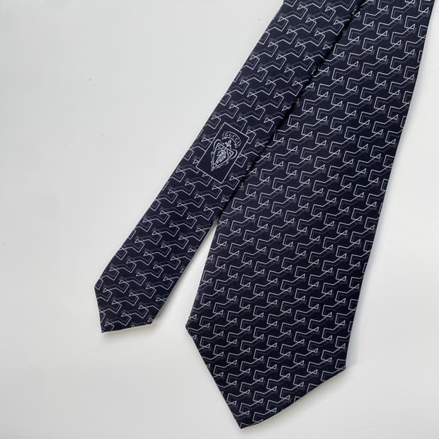 구찌(GUCCI) G모노그램 명품 정품 블랙넥타이