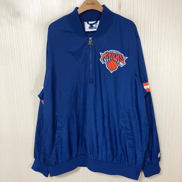 NBA 스타터 뉴욕닉스 하프집업 풀오버 웜업자켓 XL