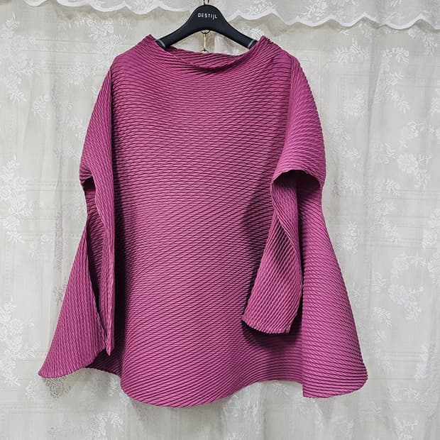 플리츠 주름 셔츠 