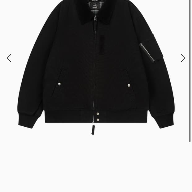 오헤시오 WASHED COTTON BLOUSON BLACK 자켓