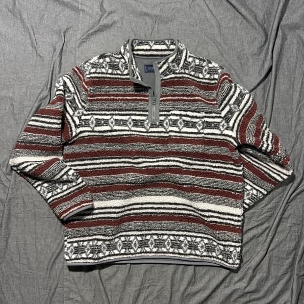 Sherpa Fleece Half Zipup Jacket