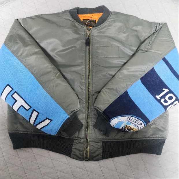 [L] 세인트미카엘 24AW MA-1 봄버 데미지 자켓